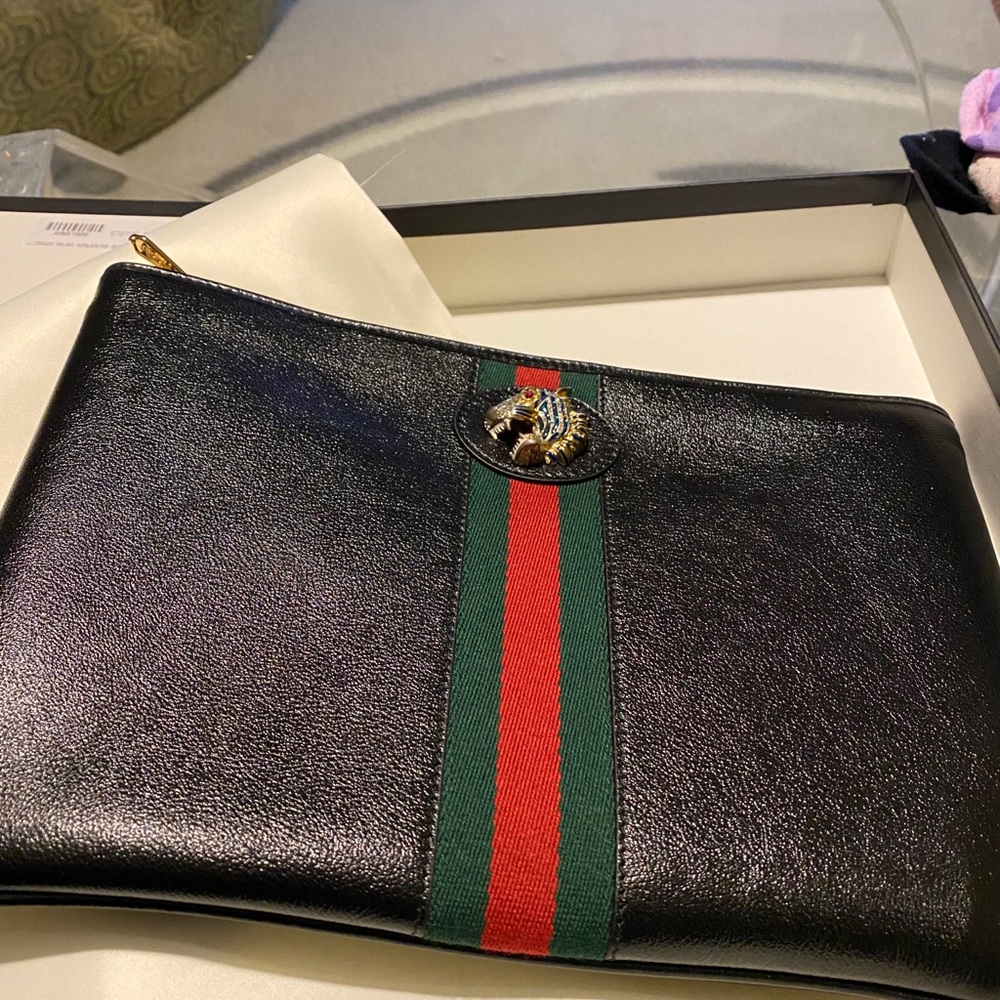 Gucci Rajah Azalea Pouch Tags Box and Dust Bag - Picture 6 of 7